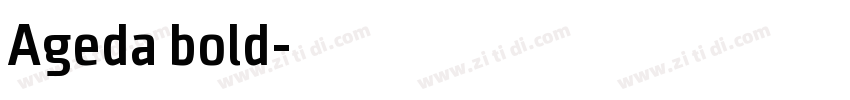 Ageda bold字体转换